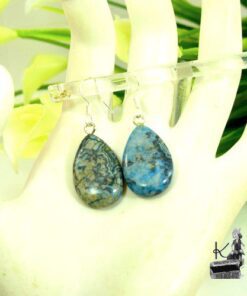 Boucles d'oreille Shasel - crazy lace agate – Image 2