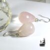 Boucles d'oreille Sydriel en quartz rose
