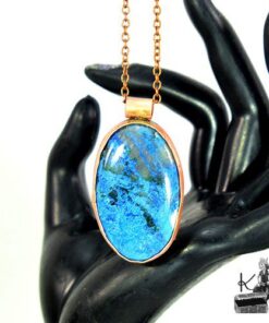 Pendentif Talluhla - azurite et cuivre – Image 7