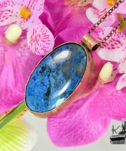 Pendentif Talluhla - azurite et cuivre – Image 6