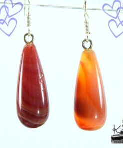 Boucles d'oreille Oda - cornaline – Image 6