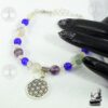Bracelet delia pour intuition avec amethyste, citrine et fluorite
