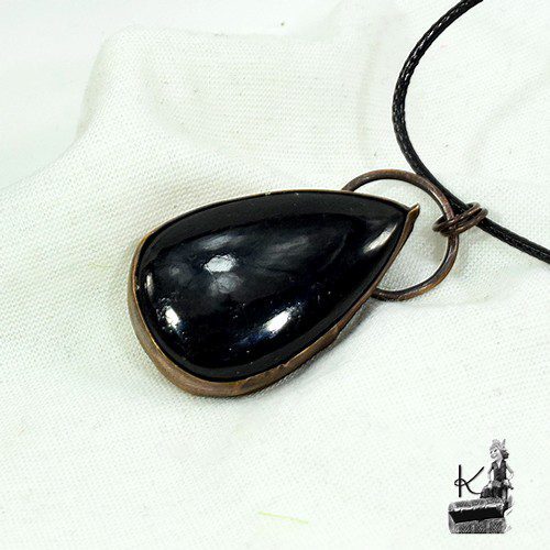 Pendentif Laserian - tourmaline noire et cuivre – Image 6