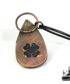 Pendentif Laserian - tourmaline noire et cuivre – Image 5