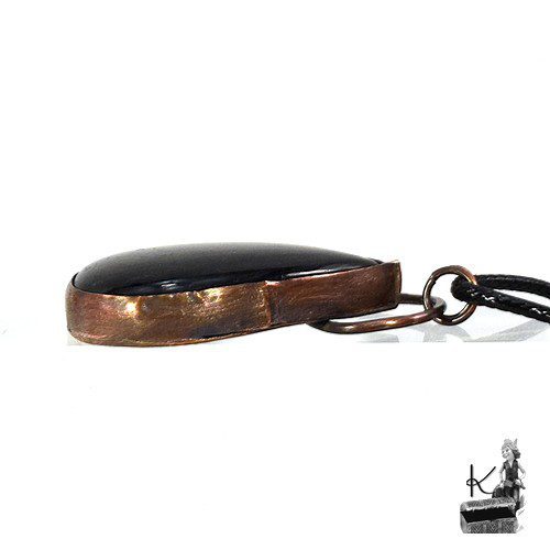 Pendentif Laserian - tourmaline noire et cuivre – Image 4