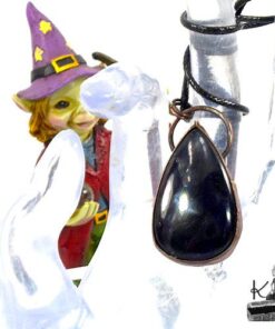 Pendentif Laserian - tourmaline noire et cuivre – Image 3