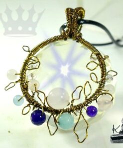 Pendentif Faye - cuivre et perles – Image 7