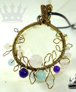 Pendentif Faye - cuivre et perles – Image 6