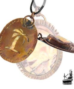 Pendentif Voanio - cuivre et jaspe coco – Image 9