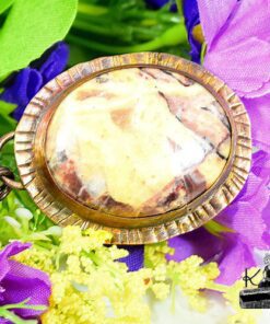 Pendentif Voanio - cuivre et jaspe coco – Image 7