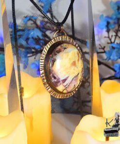 Pendentif Voanio - cuivre et jaspe coco – Image 2