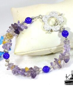 Bracelet Floria en améthyste et en amétrine
