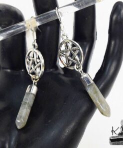 Boucles d'oreille Ainara - labradorite – Image 4