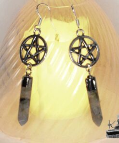 Boucles d'oreille Ainara - labradorite – Image 3