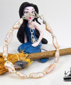 Alternative view of Bracelet Scota - perles biwa (purification)