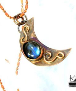 Pendentif Poehina - cuivre et labradorite – Image 7
