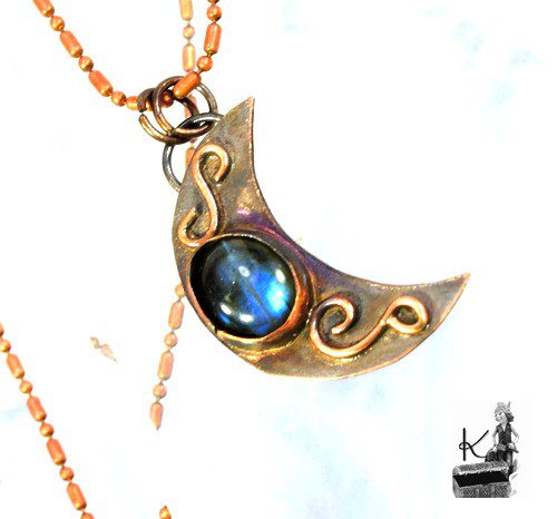 Pendentif Poehina - cuivre et labradorite – Image 7