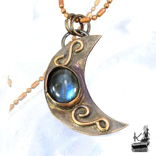 Pendentif Poehina - cuivre et labradorite – Image 6