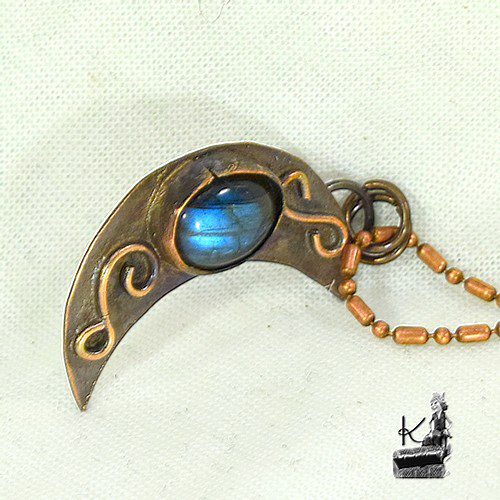 Pendentif Poehina - cuivre et labradorite – Image 5