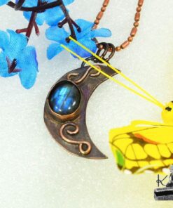 Pendentif Poehina - cuivre et labradorite – Image 3