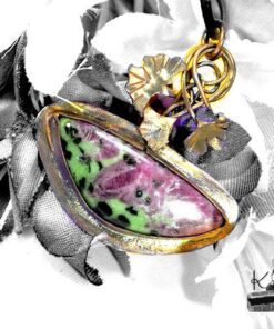 Pendentif Sandia - cuivre et rubis zoïsite – Image 5
