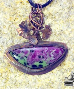 Pendentif Sandia - cuivre et rubis zoïsite – Image 3