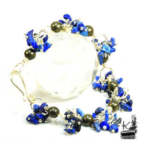 Bracelet Sorel - lapis lazuli et pyrite – Image 2