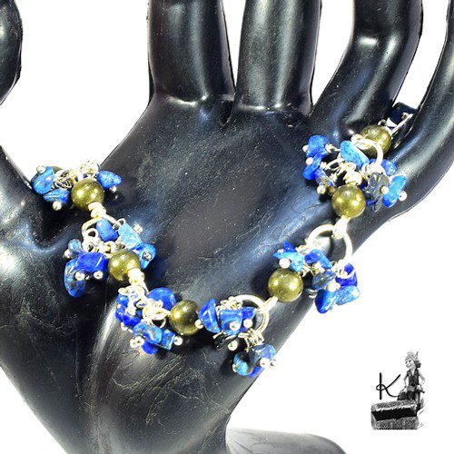 Bracelet Sorel - lapis lazuli et pyrite – Image 4
