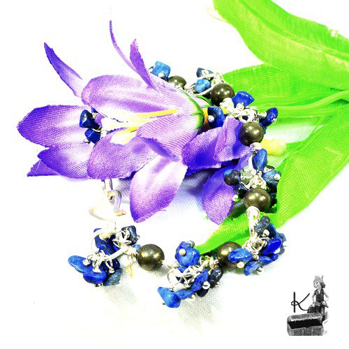Bracelet Sorel - lapis lazuli et pyrite – Image 5