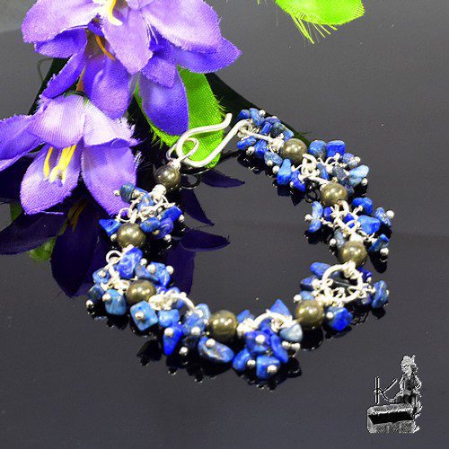 Bracelet Sorel - lapis lazuli et pyrite – Image 7