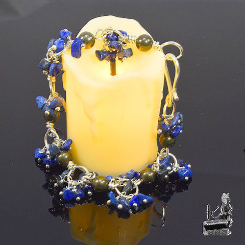 Bracelet Sorel - lapis lazuli et pyrite – Image 8