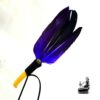 Plume de fumigation Kanda noir et violet avec labradorite
