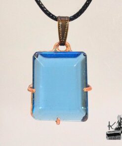 Pendentif Lona - topaze sertie cuivre – Image 10