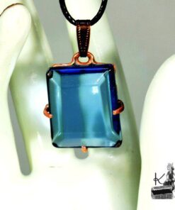 Pendentif Lona - topaze sertie cuivre – Image 3