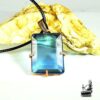 Pendentif Tona en topaze bleu et cuivre