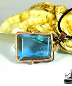 Pendentif Lona - topaze sertie cuivre – Image 2