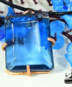 Pendentif Lona - topaze sertie cuivre – Image 6