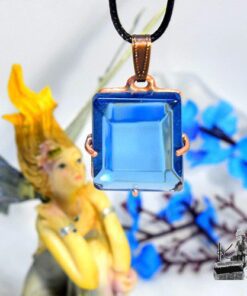 Pendentif Lona - topaze sertie cuivre – Image 4