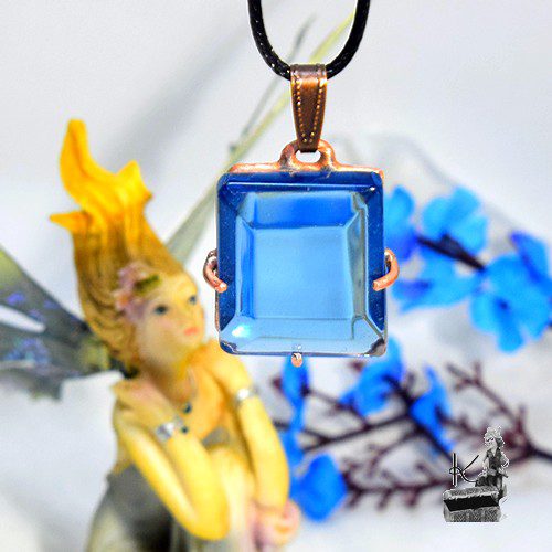 Pendentif Lona - topaze sertie cuivre – Image 4