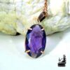 Pendentif Prumen avec une magnifique améthyste taillée