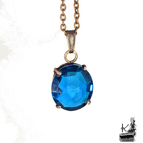 Pendentif Iestin - spinelle bleu – Image 3