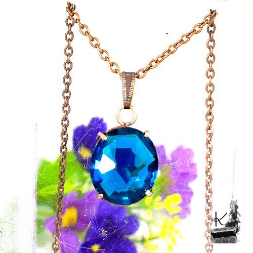 Pendentif Iestin - spinelle bleu – Image 8