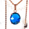 Pendentif Iestin avec spinelle bleu taillé