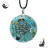 Pendentif orgone orgonite Aleen avec turquoise