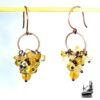 Boucles d'oreille darina en cuivre et citrine