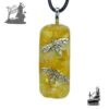 Pendentif orgonite maya avec abeilles et aventurine jaune