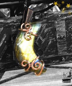 Pendentif Philomène- labradorite wire wrapped – Image 7