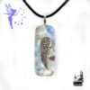 pendentif orgone orgonite treasa avec aigue-marine et aile d'ange
