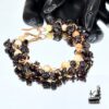 Bracelet Cahal en pierre de lune et grenat