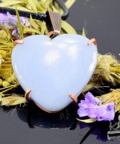 Pendentif Elion - coeur en angélite – Image 5